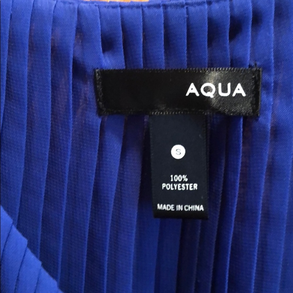 Aqua spaghetti strap blouse - Picture 2 of 3